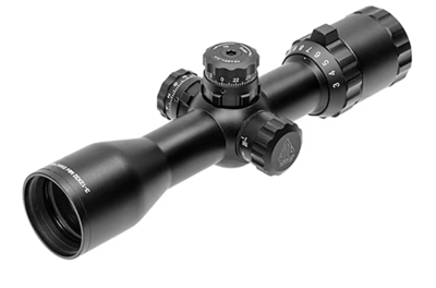 UTG 1" BugBuster 3-12X32 Scope, Side AO, Mil-dot, Dovetail Rings
