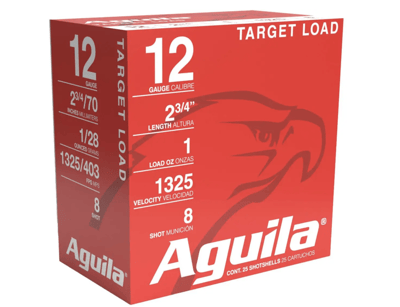 Aguila High Velocity Sporting Clays Shotshells 12 ga 2-3/4" 1oz 1325 fps #8 25/ct