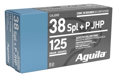 Aguila AGUILA 38 SPECIAL 125GR JHP 50RD 10BX/CS