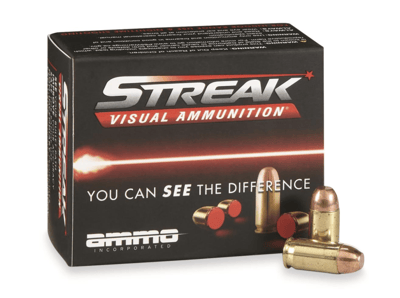 Ammo Inc. Streak Visual .380 Automatic Colt Pistol 100 Grain TMJ Centerfire Handgun Ammo