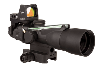 Trijicon ACOG 3x30 Dual Illum Green Horseshoe/Dot 5.56x45mm/62gr. Ballistic Compact w/Q-LOC Mount & 3.25 MOA RMR Type 2 TA33-C-400394