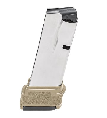 Springfield Hellcat Magazine 9mm 15 Rounds Stainless FDE Finger Rest HC5915F