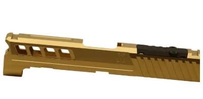 True Precision Axiom Springfield Hellcat PRO RMS Cut Slide, Gold TIN