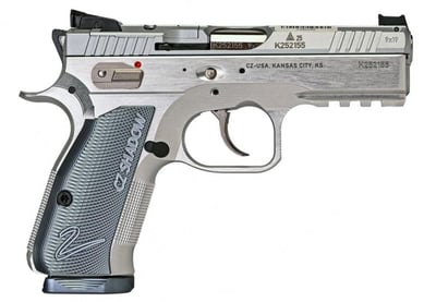 CZ Shadow II Compact Silver Industrial Series Polished Stainless 9mm Limited Edition