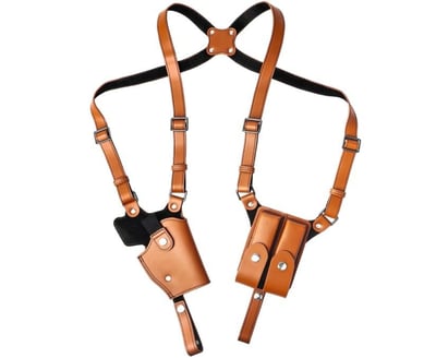 Vopoco Shoulder Holster for Concealed Carry, Adjustable Leather