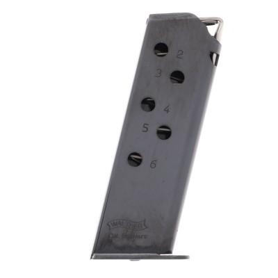 Walther PPK 380 Magazine 380 ACP 6 Rounds Snag-Free Black