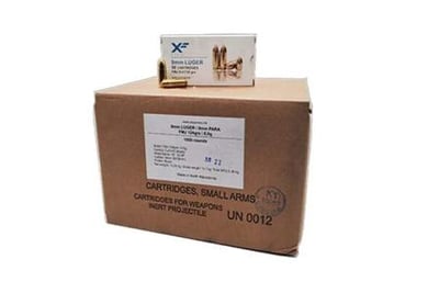 ATS X-FORCE SUMBRO 9mm 124gr Brass 1000rd 1XF/MK-21