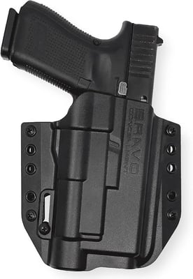 Bravo Concealment Adaptive OWB Gun Holster for Glock 19/17 Compatible with Tactical Weapon Light TLR-1 HL