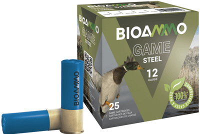 BioAmmo Game Ammo Lux Steel 12 Gauge 2-3/4" 1 Oz #3 Steel Shot 1312 fps 250 Rd./Case