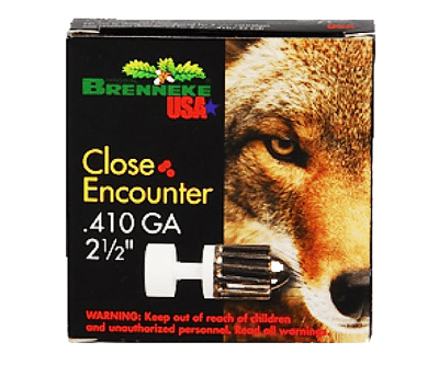 Brenneke Close Encounter Slugs 410 Gauge 2-1/2" 1/4 oz 1500 fps # Sabot Slug 5 Rounds