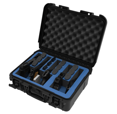 BulletVault Gun Case 5 Pistol & 12 Magazine Pre-Cut