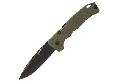 Cold Steel Swift III Pocket Knife 4" Drop Point Black Blade OD Green Handle 888151046524