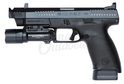 CZ P-10 C 17 RD Pistol HBI Trigger / Magazine Release PMM Compensator X300U-A