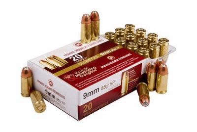 DRT Ammo 9mm Luger 85 Grain JHP Frangible 20 Rounds