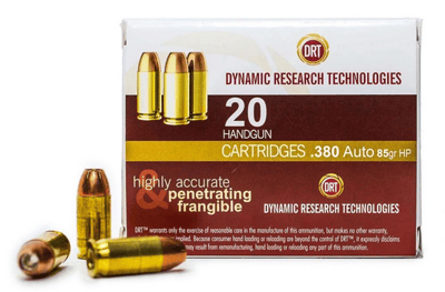 DRT Ammo Terminal Shock .380 ACP 85 Grain JHP 20 Rounds