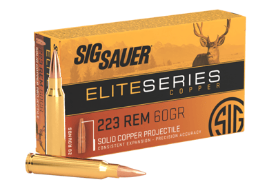 SIG Sauer Elite Performance SIG HT .223 Remington 60 Grain Centerfire Rifle Ammo