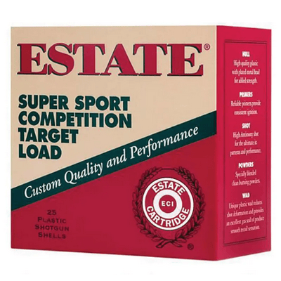 Estate Ammo Super Sport 12 Gauge #8 1 Oz Full Case 250 Rounds 604544053487