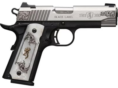 1911-380 Black Label Medallion SS Engraved CMP