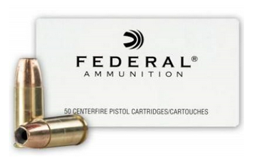 Federal 9mm Ammunition 147 Grain JHP 980 fps 50 Rounds 029465088576