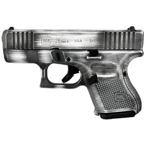 Glock 26 Gen 5 White Distressed 9mm 688099402259