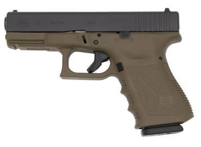 Glock 19 Gen 3 OD Green Rebuilt
