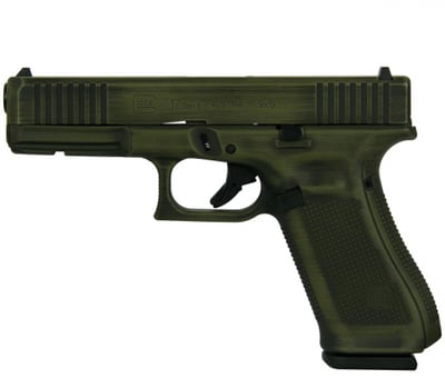 Glock 17 Gen 5 Distressed Bazooka Green 9mm 688099401924