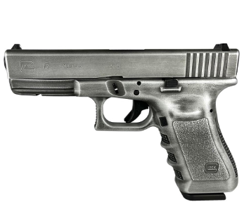 Glock 17 Gen 3 Distressed Crushed Silver