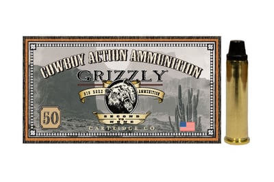 Grizzly Cartridge Ammo Cowboy .357 Magnum 158 Grain Semi Wad-Cutter 1000 fps 50 Rd/Box 815152016782
