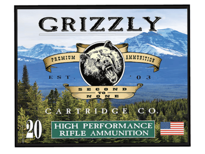 Grizzly Cartridge Ammo Trophy Grade 6.5 Creedmoor 130 Grain Scirocco II 2825 fps 20 Rd./Box