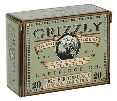 Grizzly Cartridge Ammunition .38 Special +P 125 Grain Jacketed Hollow Point 1100 fps 20 Rd./Box 815152013071