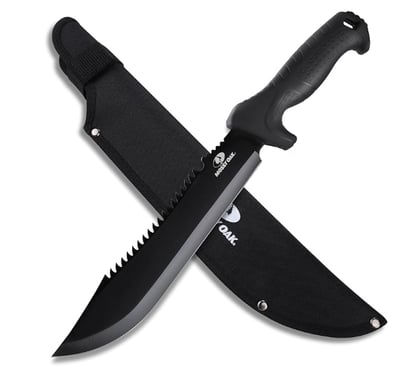 Mossy Oak 16" Heavy Duty Machete with Saw and Sheath