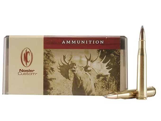 Nosler Custom Ammunition .300 H&H Magnum 180 Grain Partition JSP 2950 fps 20 Rounds 054041200639
