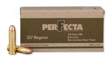 PerFecta .357 Magnum Ammo Target & Practice 158 Grain FMJ 1312 fps 50 Rounds