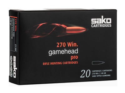 Sako Gamehead Pro .270 Win Ammo 140 Grain 20rds - C621213BSA10X