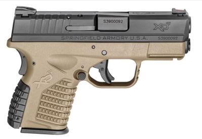 Springfield XDS 3.3" Single Stack FDE Essentials 40 S&W XDS93340DEE