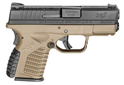 Springfield XDS 3.3" Single Stack FDE 45 ACP 706397901646