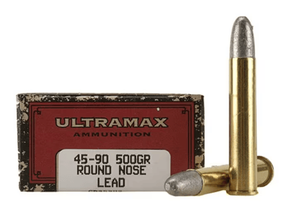 Ultramax Ammo .45-90 Winchester 500 Grain RNFP 1290 fps 20 Rounds