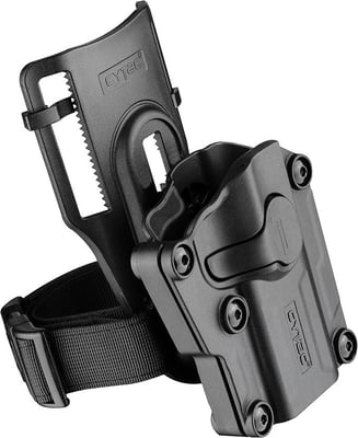CYTAC Mega-Fit Level II Retention Holster Fits Most Full Size & Compact Pistols 4"–5" Barrel