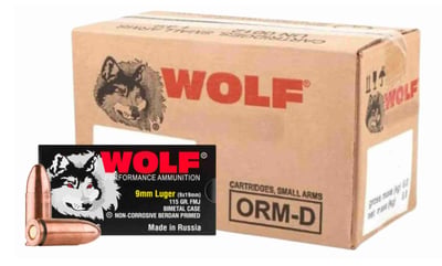 Wolf BiMetal Steel 9mm Ammo 6456117632741