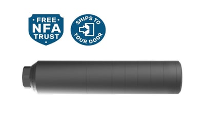 Gunwerks 6IX+ Ti 6.5mm/30 Caliber Thread Adapter Suppressor Black - $1145 