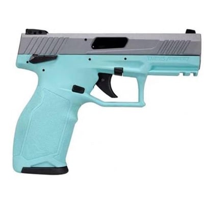 Taurus TX22 22LR 16rd 4.1" Polymer Grip Satin Nickel / Cyan - $219.99 
