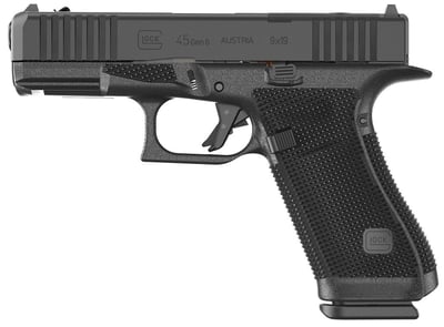 Glock G45 Gen 6 9mm 17+1 4.02" Optic Ready/Serrated Slide Black Polymer Frame with Accessory Rail Interchangeable Backstrap Grip Ambidextrous - $620 (Free S/H on Firearms)