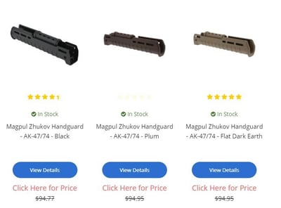 All Magpul Zhukov Ak47 Handguard Products on Sale