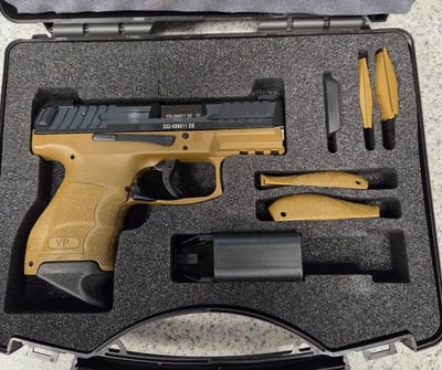 USED Heckler and Koch VP9SK Black / Flat Dark Earth 9mm 3.39" Barrel 10-Rounds Night Sights - $500.99 