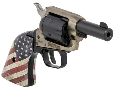 Heritage Barkeep Color Case Hardened .22 LR 2" Barrel 6-Rounds American Flag Grip - $139 