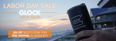 Labor Day Sale @ Glock Store, 30% off select items and free shipping on orders over $75+