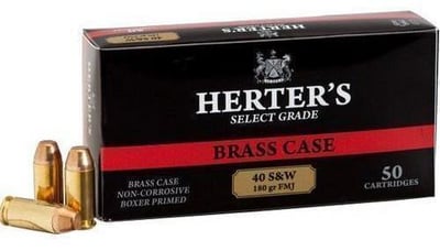 Herter's Select Grade .40 S&W FMJ 50 Rnds - $11.88 (Free Shipping over $50)