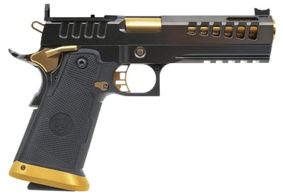 Watchtower Demolitia, 9MM, 5.00" Barrel, 20+1 Rds, Black w/Gold Accents - $2799.99