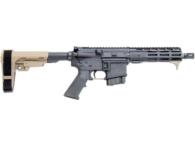 CBC Industries Complete AR15 Pistol 7.62x39 7.5" 1:10 w/ SB Tactical SBA3 FDE Brace - $499.99