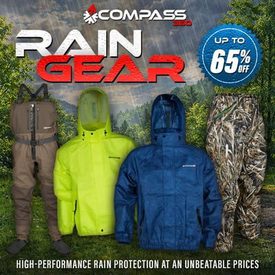High-performance Rain Gear at unbeatable prices - Compass & Onyx - from $13.97 (Free S/H over $25)